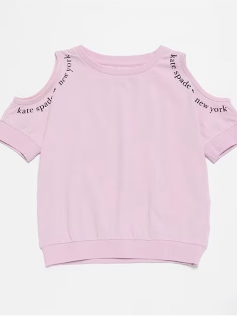 kate spade Girls' Light Pink Cold-Shoulder T-Shirt SZ 140